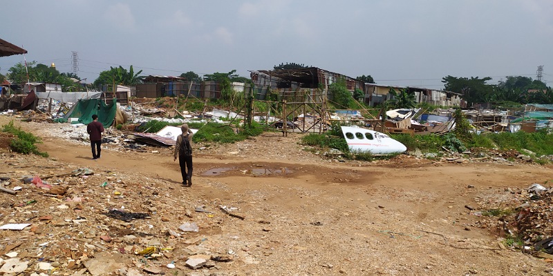 Pengosongan lahan milik Pertamina di Pondok Aren/LAN