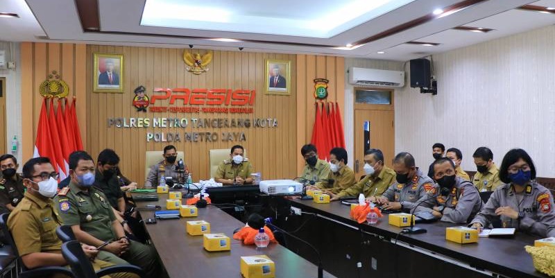 Rapat koordinasi bersama Pemkot Tangerang bersama Kepolisian, Kejaksaan dan TNI atisipasi kenaikan BBM yang mengakibatkan inflasi/Repro