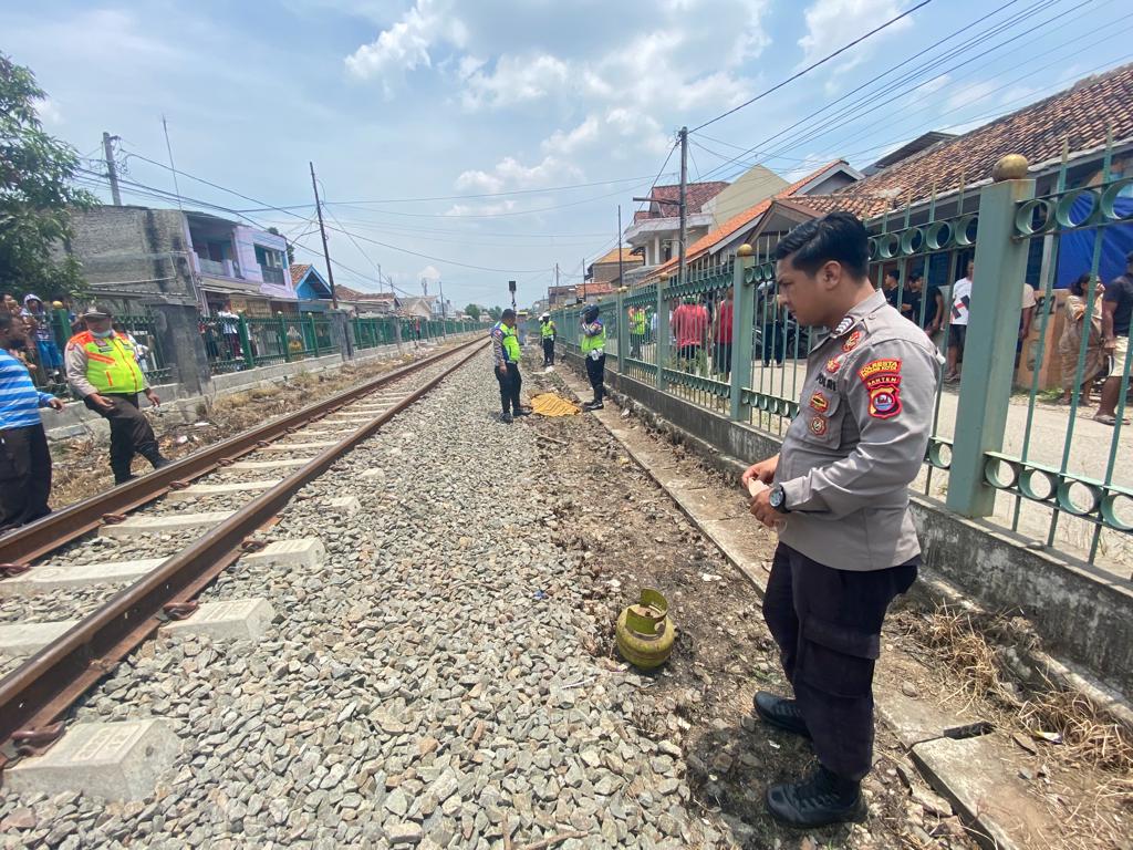 Lokasi warga tertabrak kereta api di Serang/HEN