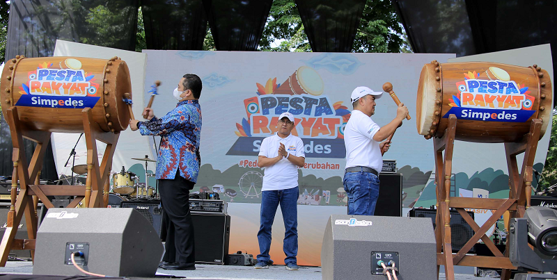 Walikota Tangerang Arief Wismansyah saat membuka Pesta Rakyat Simpedes/Dok