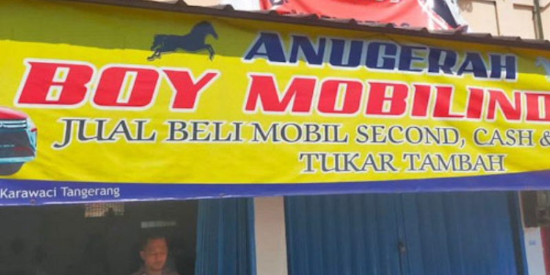 TKP pencurian mobil dari showroom di Kota Tangerang/Repro