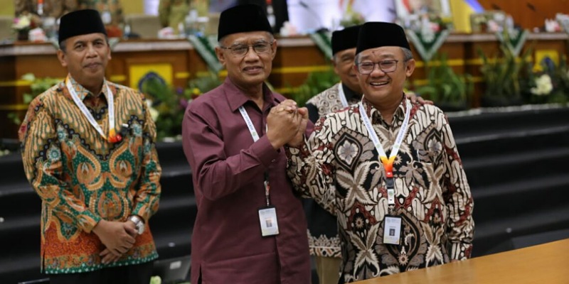 Haedar Nashir dan Abdul Mut'i terpilih Ketum dan Sekum PP Muhammadiyah Periode 2022-2027/Repro