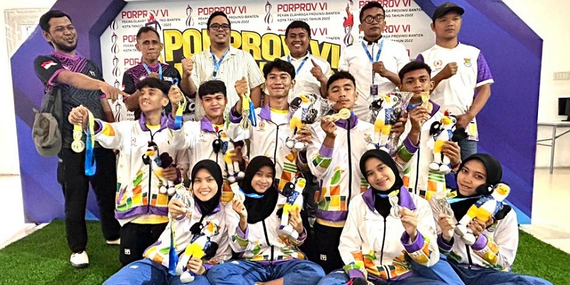 Kontingen Porprov Kabupaten Tangerang Cabor Taekwondo raih lima medali pada hari ketiga Porprov Banten/Repro