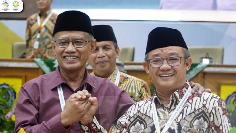 Duet Prof Haedar Nashir dan Prof Abdul Mut'i kembali terpilih Ketum dan Sekum PP Muhammadiyah Periode 2022-2027/Repro