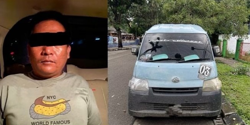 Kolase pelaku pembunuhan sopir angkot di Kota Tangerang berinisial H (36) dan mobil korban/Repro