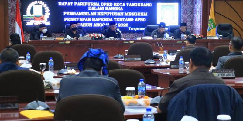 Paripurna DPRD Kota Tangerang mensahkan ABBD Kota Tangerang tahun anggaran 2023/Repeo