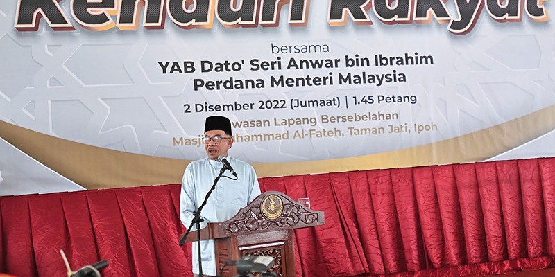 Perdana Menteri Malaysia Anwar Ibrahim menghadiri Kenduri Rakyat/Malaysia Kini