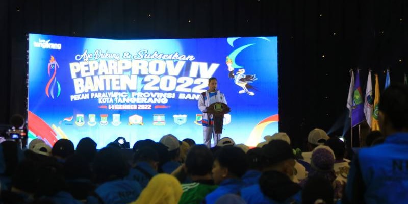 Walikota Tangerang Arief Wismansyah dalam pembukaan Pekan Paralympic Provinsi (Peparprov) Banten IV/Dok