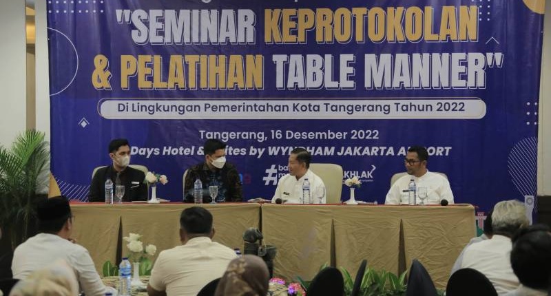 Seminar Keprotokolan & Pelatihan Table Manner di Lingkungan Pemkot Tangerang Tahun 2022/Dok