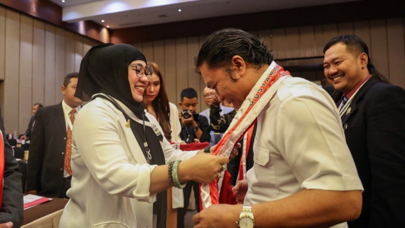 Pj Gubernur Banten Al Muktabar saat menghadiri Kongres Advokat Ini Provinsi Banten/Repro
