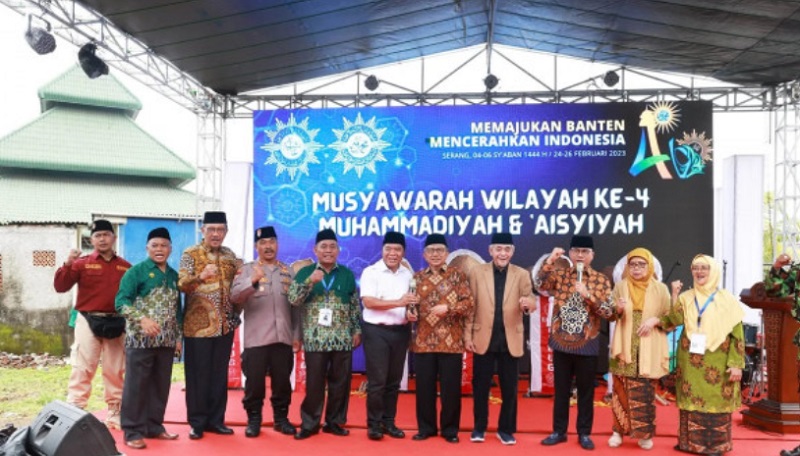 Penjabat (Pj) Gubernur Banten Al Muktabar di acara Musyawarah Wilayah Ke-4 Muhammadiyah dan Aisyiyah Provinsi Banten/Repro