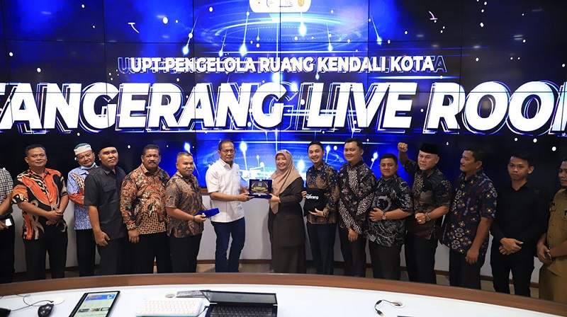 Kunjungan studi implementasi dari DPRD Kabupaten Pasaman Barat, di Ruang Tangerang Live Room, Senin (27/3)/Dok. Diskominfo