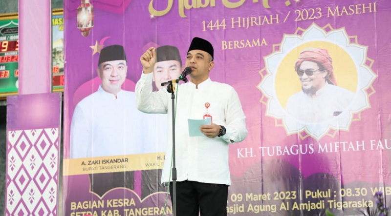 Bupati Tangerang Ahmed Zaki Iskandar minta kegiatan PHBI terus digalakan untuk jaga akar budaya Islam/Repro