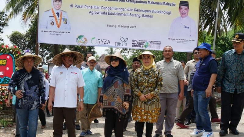 Menteri Pertanian dan Keterjaminan Makanan Malaysia Datuk Sri Haji Mohamad bin Sabu berkunjung ke Kabupaten Serang/Ist