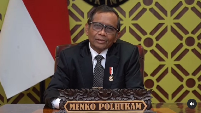 Menko Polhukam Mahfud MD meminta KPU melawan secara hukum vonis PN Jakpus terkait putusan menunda Pemilu hingga 2025/Repro