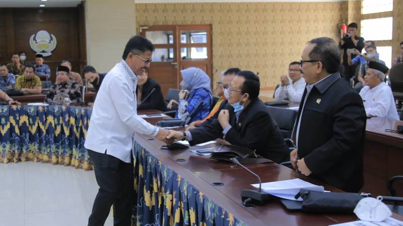 Wakil Walikota Tangerang Sachrudin menerima Kunker  Reses Komisi II DPR RI. (Foto: Pemkot Tangerang)