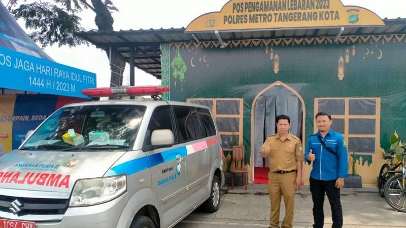 Salah satu posko kesehatan yang didirikan Dinkes Kota Tangerang. (Foto:  Dok Pemkot)