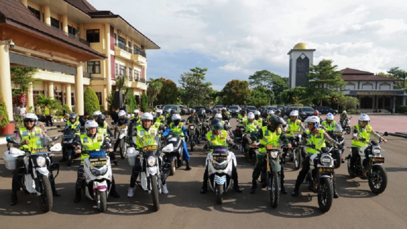 Pj Gubernur Banten Al Muktabar Bersama Forkopimda melaksankan Patroli Jalur Mudik. (Foto: Repro)
