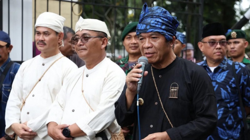 Pj Gubernur Banten Al Muktabar: Pemprov siap melayani aspirasi masyarakat Adat Baduy.  (Foto: Dok. Pemprov)