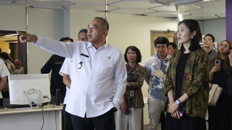 Bupati Tangerang Ahmed Zaki Iskandar menerima kunjungan study visit KOICA. (Foto: Dok Pemkab)