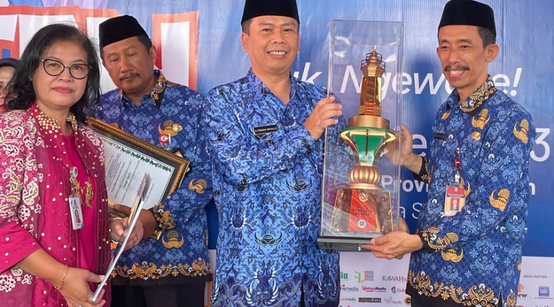Pemkab Tangerang meraih penghargaan Pengawasan Kearsipan Terbaik se-Provinsi Banten pada 2022.(Foto: Dok Pemkab)