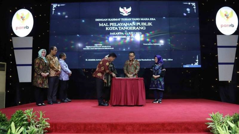 Mal Pelayaa Publilk Kota Tangerang diresmikan MenPANRB Abdullah Azwar Anas. (Foto: Repro)