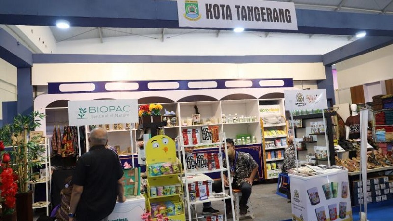 Produk-produk UMKM dari Kota Tangerang dijajakan di Pameran TEI 2022. (Dok Pemkot)