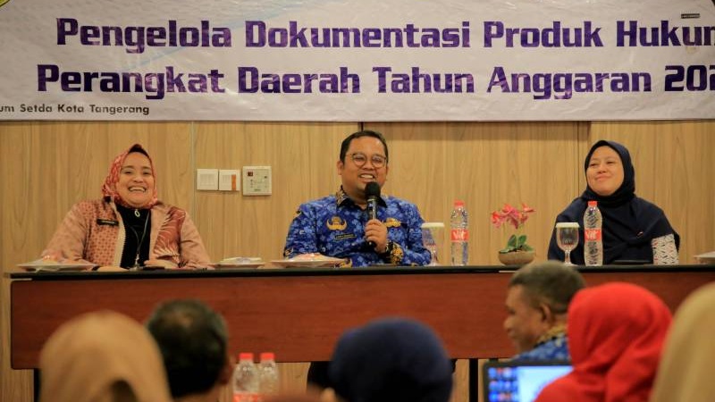 Pembinaan Pengelola Dokumentasi Produk Hukum Perangkat Daerah Kota Tangerang Tahun 2023. (Foto: Dok Pemkot)