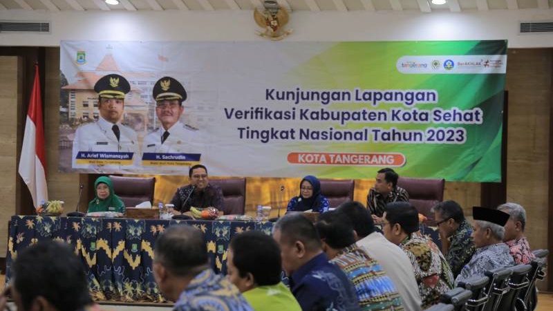 Kunjungan Tim Verifikasi Kabupaten Kota Sehat (KKS) di Kota Tangerang. (Foto: Dok Pemkot)