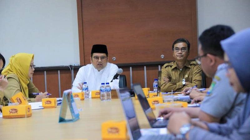 Walikota Tangerang Arief R Wismansyah saat memimpin RUPS  n PT. Tangerang Nusantara Global (TNG). (Foto: Dok Pemkot)