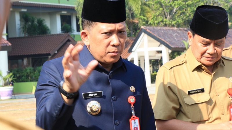 Pj Bupati Tangerang Andi Ony P meminta dukungan ASN dan perangkat daerah untuk jalankan roda pemerintahan. (Foto: Dok Pemkab)
