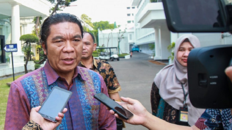 Pj Gubernur Banten  Al Muktabar usai mengikuti Rakornas pengendalian inflasi. (Foto: Dok Pemprov)