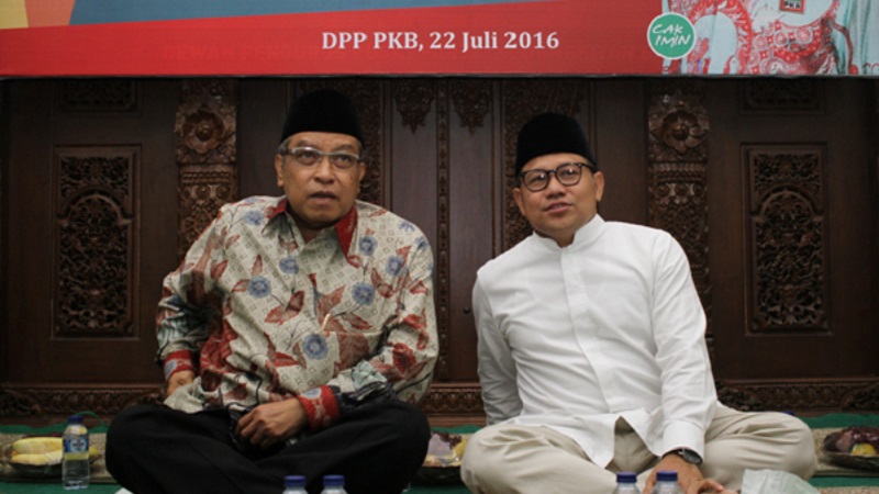 Mantan Ketua PBNU Said Aqil Siraj dan Ketum DPP PKB Muhaimin Iskandar dalam satu kesempatan. (Foto: Repro)