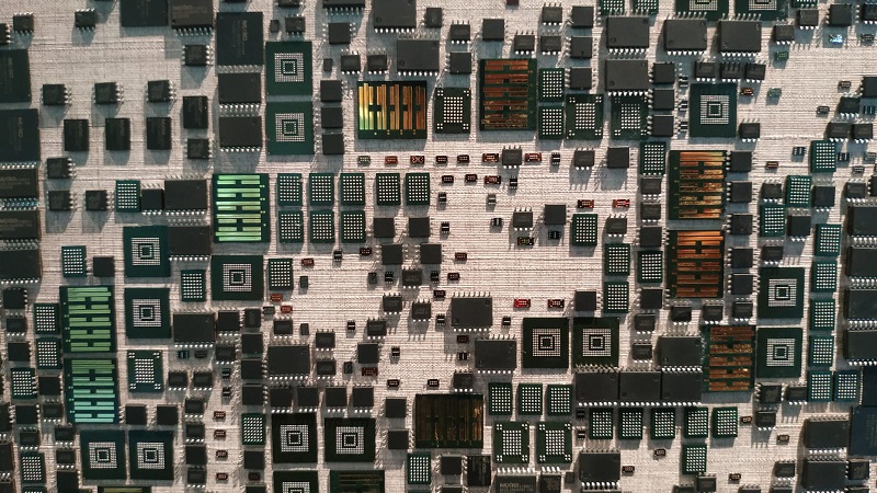 Semikonduktor yang dipajang di galeri Macronix Taiwan.-Harian Disway-