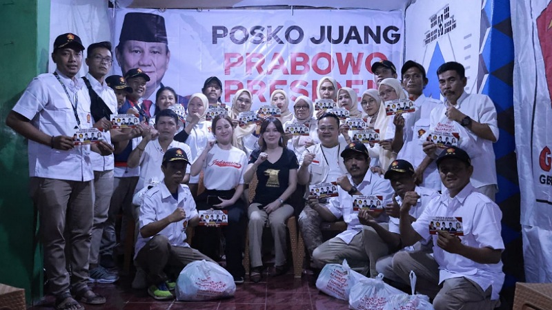DPC Gerindra Tangsel meresmikan Posko Juang Prabowo Presiden di 7 Kelurahan wilayah Tangsel. (Foto: Lan))