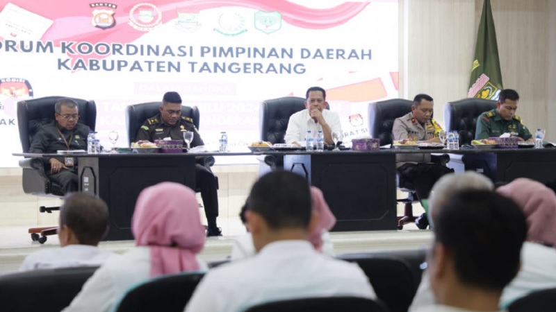 Rapat Koordinasi Pimpinan Daerah Pemerintah Kabupaten Tangerang. (Foto: Dok Pemkab)