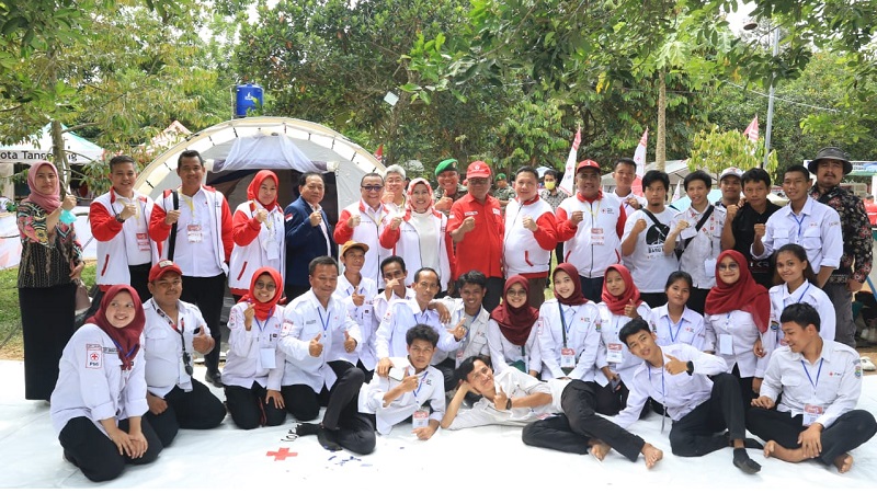 PMI Provinsi Banten menyiagakan ratusan relawan dan ambulans bantu kelancaran Nataru. (Foto: AMR)