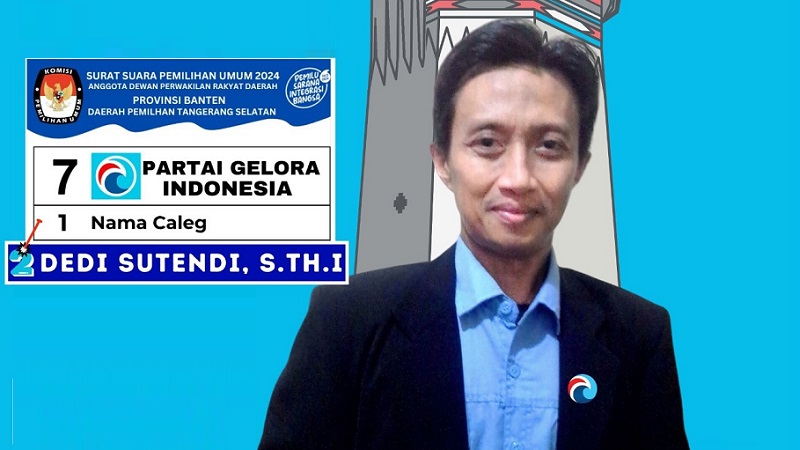 Calon anggota DPRD Provinsi Banten dari Partai Gelora Dedi Sutendi. (Foto: Repro)