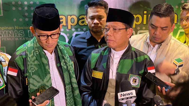 Ketum PPP Mardiono dan Ketua Bappilu Sandiag Unno. (Foto Repro)