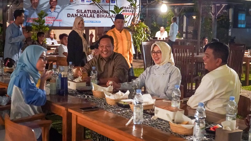 TKD KIM Provinsi Banten gelar halalbihalal dan doa jelang pembacaan putusan MK. (Foto: AMR/RMB)