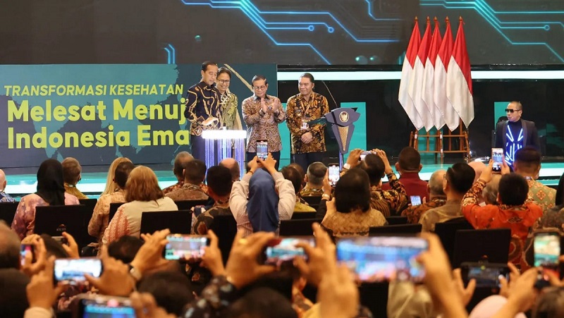 Presiden Jokowi membuka Raker Kesehatan Nasional 2024. (Foto: Dok Pemprov)
