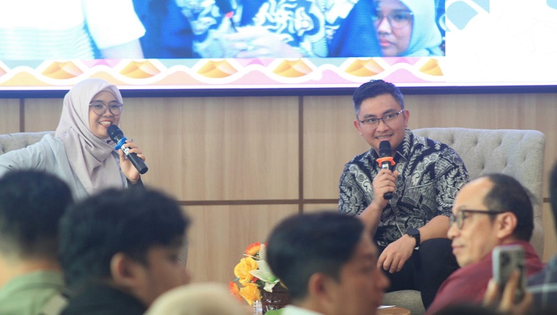 Bakal calon Bupati Serang, Andika Hazrumy memaparkan visi dan misinya di Pilbup Serang. (AMR/RMB)